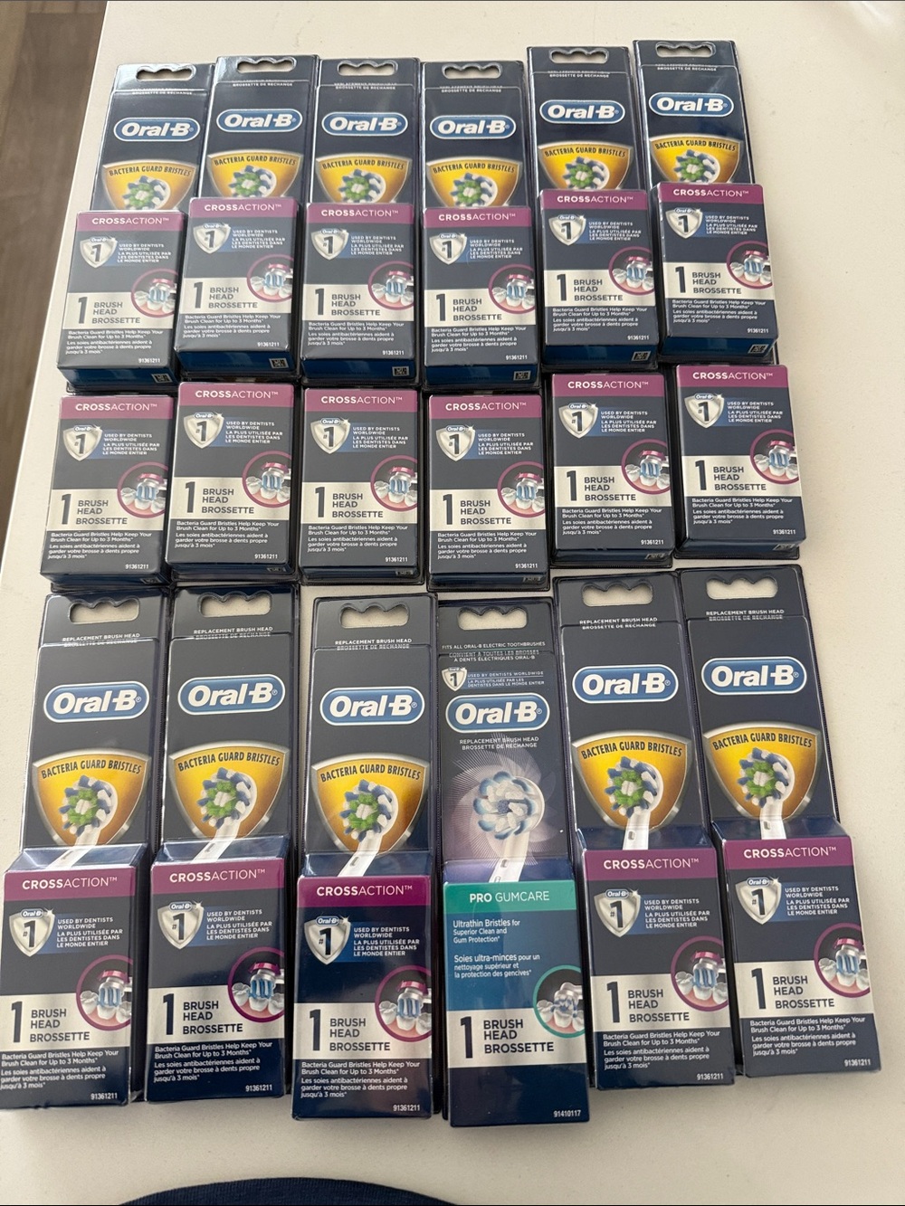 Oral-B Replacement Electric Toothbrush Heads -Cross Action and 1 ProGumcare